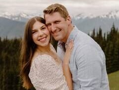 Couple experiencing bubble dome glamping